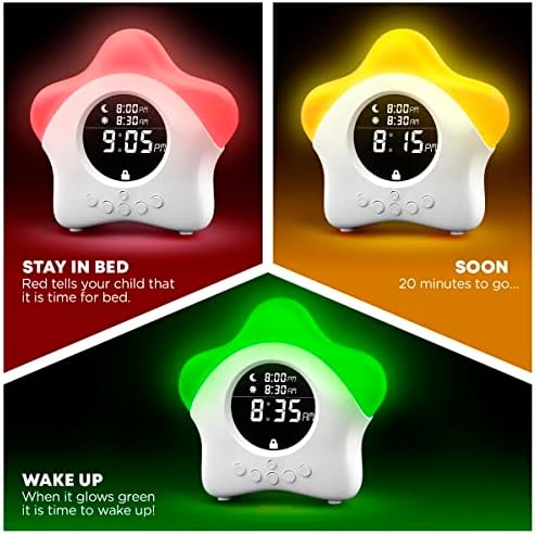 Stay-in-Bed Clock for Kids - Toddler Sleep Trainer, Night Light & Alarm - Image 2