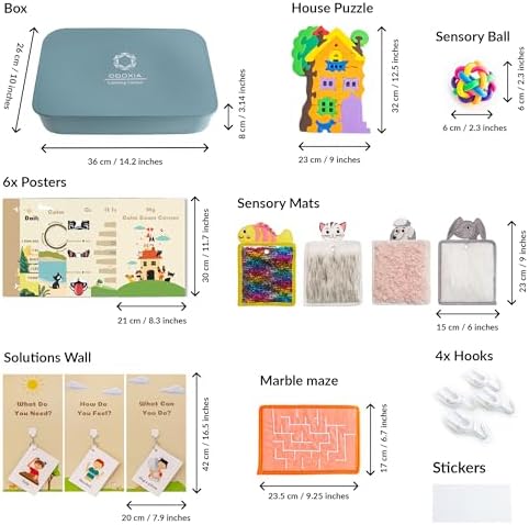 ODOXIA Calm Down Corner Kit for Classrooms | Sensory Tools for Kids | Includes Plush, Posters, Solutions Wall, Fidget Toys | Special Education | School Items for Children - Image 4