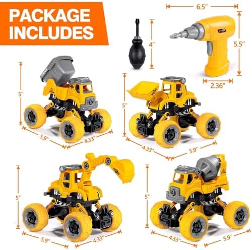 LUDILO Take Apart Construction Toys for 4 Year Old Boys Gifts Toys Age 4-6 - Image 6