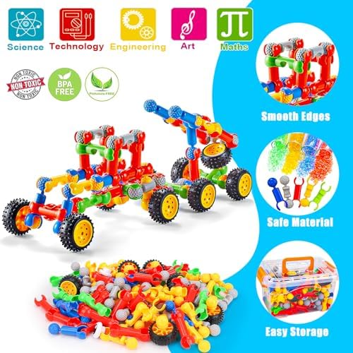 Qirptey Kids STEM Building Toys for 3 4 5 6 7 8+ Year Old Boy Birthday Gift - Image 6