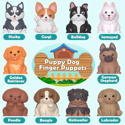 Aigybobo Learning Toys for Toddlers 1 2 3 Year Old, 20 Pcs Pet Dog Toys for Kids, Animal Counting Matching Sorting Fine Motor Educational Playset, Puppy Gifts for Baby Boys Girls Age 12-18 Months - Image 2