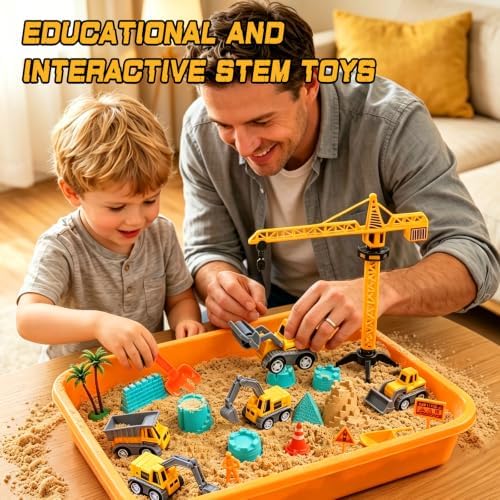 Construction Sensory Bin for Toddlers – Gifts for 3 Year Old Boys - Image 6