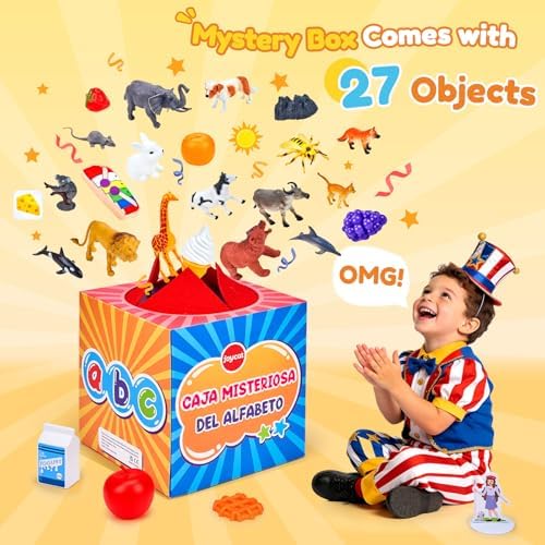 JoyCat Spanish Mystery Alphabet Box 27PCS, Letter Sounds Sorting Game - Image 3