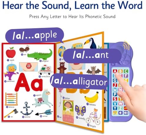 LEARNING BUGS My Big Phonics Sound Book – 260 Words to Learn Letter Sound, Preschool & Kindergarten Learn to Read for 3 Year olds, Perfect Toy and Gift for Toddlers Ages 2+ - Image 4