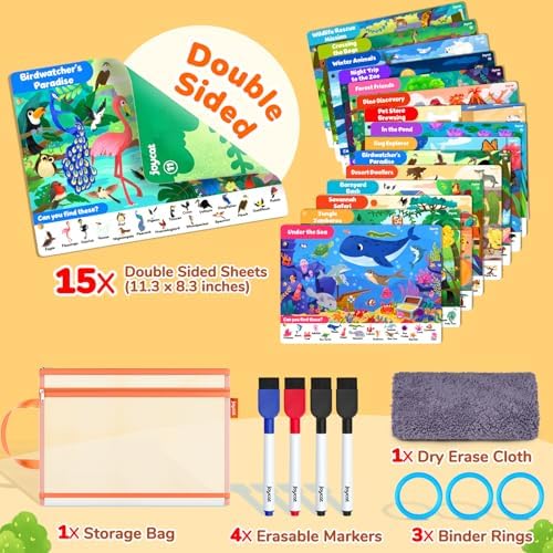 JoyCat Seek & Find Game Book - Animal Preschool Learning Activity - Image 6