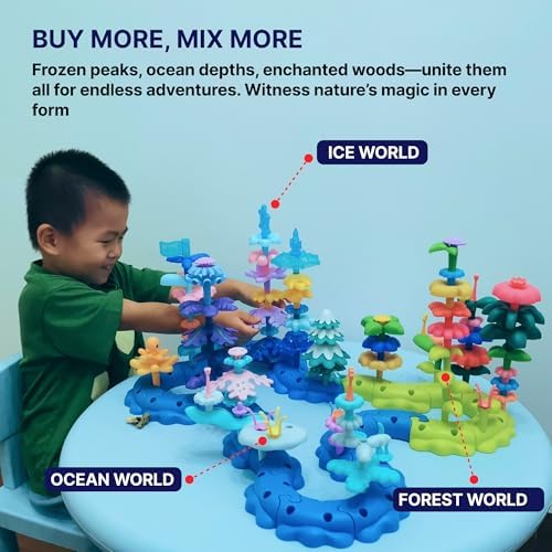Coral Reef STEM Building Blocks, 38PCS with Octopus - Image 4