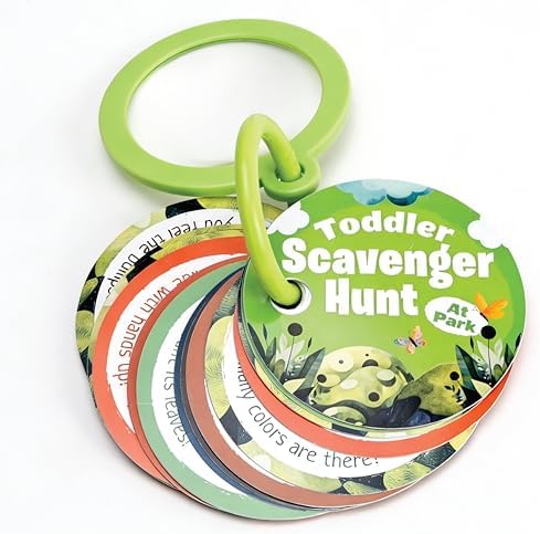 Scavenger Hunt Cards at the Park | Kids Outdoor Activity Cards Game with Magnifying Lens | Nature 2 Year Old Gifts for 2-3 Year Olds | Toddler Games for Boys & Girls - Image 7