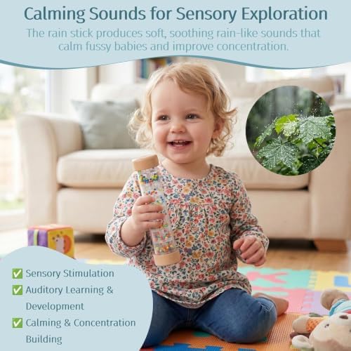 WOODENFUN Wooden Montessori Baby Toys Play Kit, Newborn Learning Set - Image 6