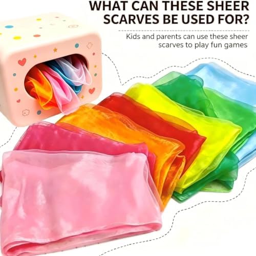 12 Colors 36Pcs Square Dance Scarves for Play, Music Dance Class, 24 Inches - Image 3