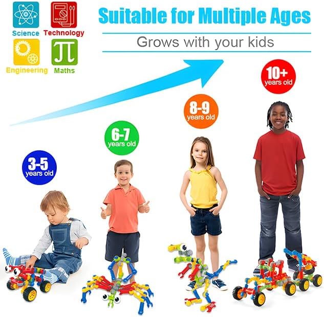 Kids STEM Building Toys for 3 4 5 6 7 8+ Year Old Boy Girl Birthday Gift - Image 2