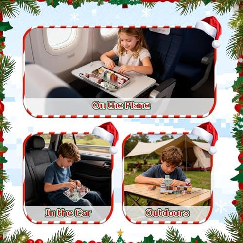 Magnetic Building Blocks for Kids 3-8, STEM Travel Toys with Storage Box - Image 4