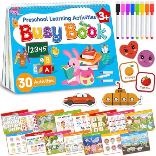 Walenced Busy Book for Toddlers 3 4 5 Year, Preschool Learning Activities by Walenced