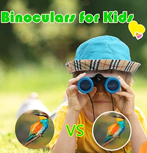 Scotamalone Kids Binoculars Shock Proof Toy Binoculars Set for Age 3-12 Years Old Boys Girls Bird Watching Educational Learning Hunting Hiking Birthday Presents - Image 6