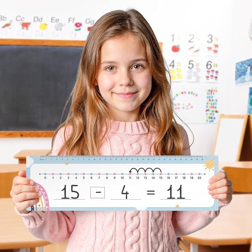 Number Line Dry Erase Boards Cards, 26 Pack 4x14 Boho Theme - Image 3