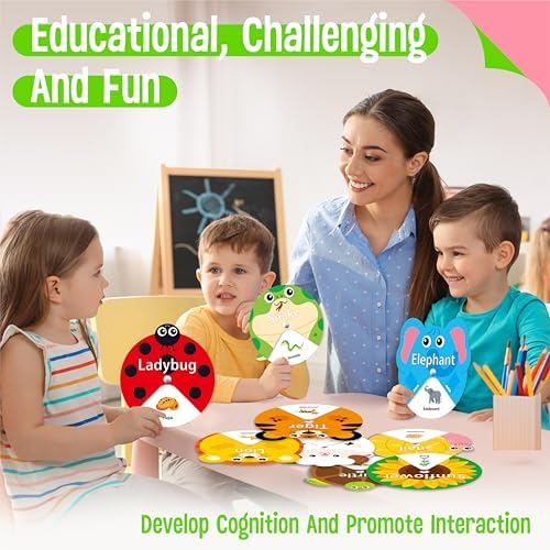 30 PCS Life Cycle Spinners, 20 Animals & 10 Plants Montessori Learning Toy for Kids, Educational Spinning Game Nature & Science Learning Activities for Toddlers - Image 6
