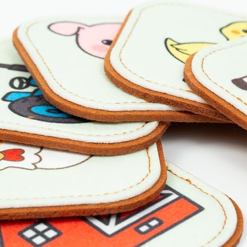 Felt Farm Matching Game for Toddlers – Farm Animal Memory Game & Flash Cards – Soft and Safe for Ages 1+ – Montessori Preschool Learning Activity – Educational Farm Toy for Boys & Girls - Image 4