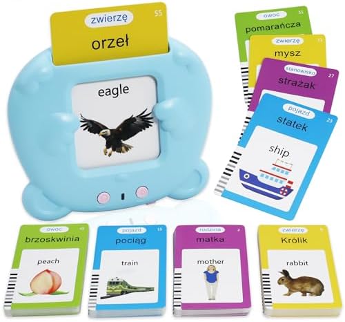 MAYAPHILOS 224 Sight Words Polish and English Talking Flash Cards by MAYAPHILOS