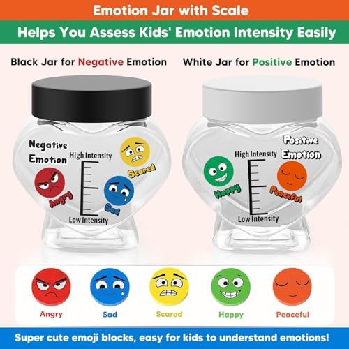Garybank Emotion Jar for Gauging Kids' Emotions, Emotional Regulation Tool - Image 2