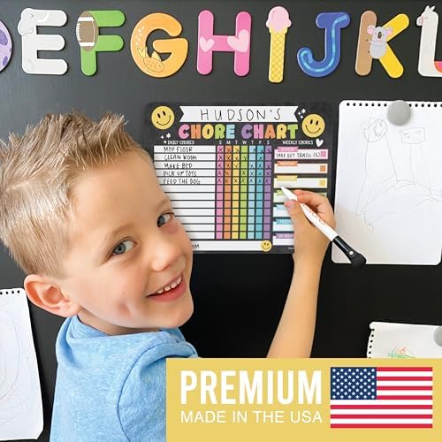 Magnetic Chore Chart for Kids Dry Erase Reward Chart for Home and Classroom - Image 4