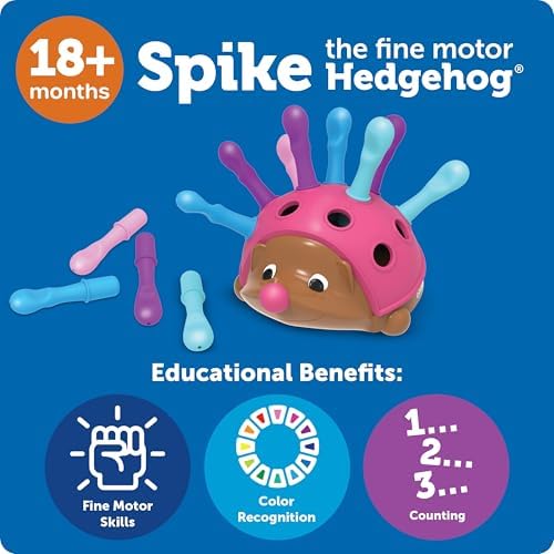 Learning Resources Spike The Fine Motor Hedgehog Pink - Image 7