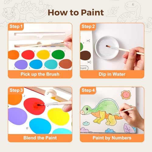 Jar Melo Paint with Water Books for Toddlers, Dinosaurs - Image 6