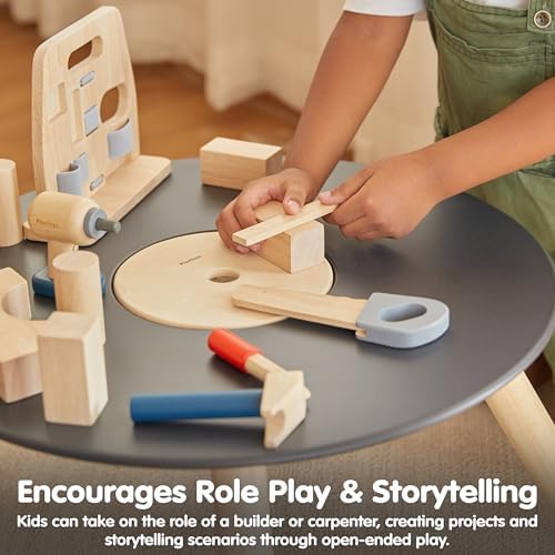PlanToys® Wooden Handy Carpenter Set Montessori Practical Life Kids Play - Image 5