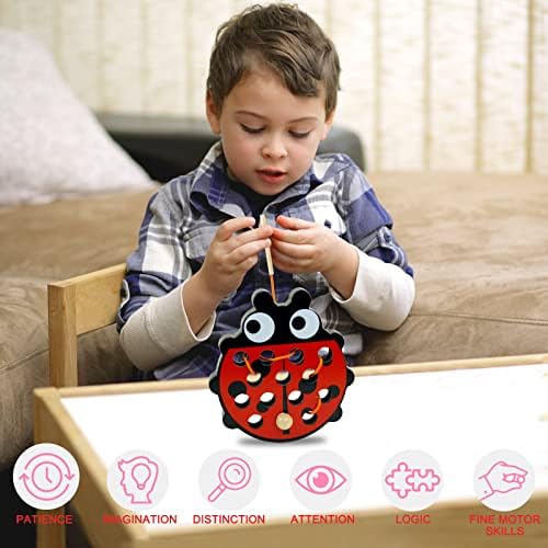 Sealive Wooden Lacing Toys for Toddlers, Fun Learning Activity - Image 2