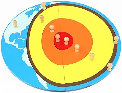 Montessori Children Geography Teaching Aids Internal Structure of The Earth Panel Puzzle Crustal Core Kids Early Education Learn Toys - Image 5