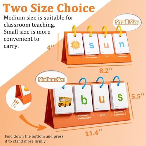Alened Phonics Flash Cards, Sight Words Flash Cards Kindergarte Kids 3-8 - Image 2