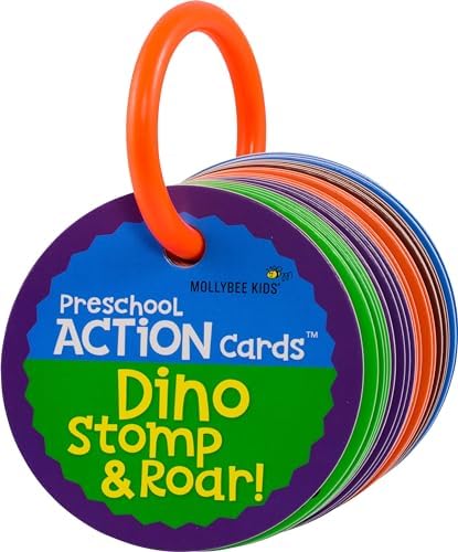 MOLLYBEE KIDS Dino Stomp and Roar, Toddler and Preschool Dinosaur Activity Cards, Gifts for 3, 4 Year Olds, Toddler Activities by MollybeeKids