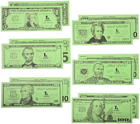 Learning Advantage Play Bills Set, Teach Money Math with Pretend Currency by LEARNINGADVANTAGE