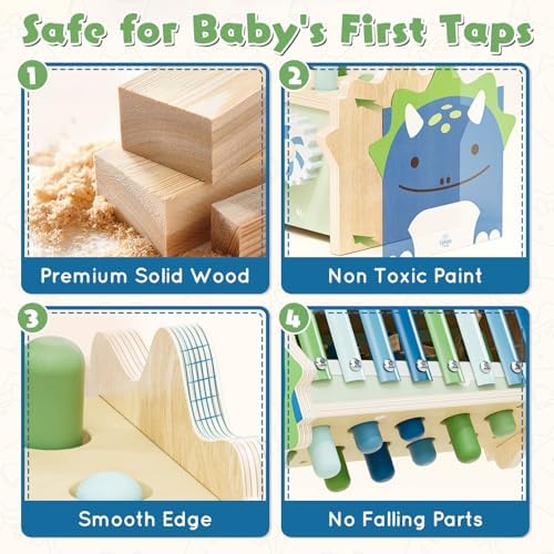 Lehoo Castle Montessori Toys for 1 Year Old, 1st Birthday Gift for Boy 1-2 - Image 3