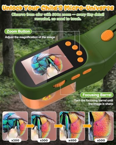 Bug Catcher for Kids,Kids Microscope,3-in-1 Insect Catching Kit for Kid - Image 3