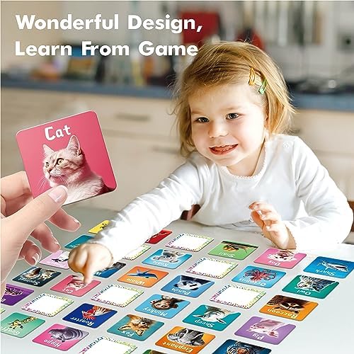 Hebayy 72 PCS Memory Matching Game, Real Animal Matching Cards for Toddlers 36 Pairs Memory Cards for Preschool 4 5 6 Years Old - Image 5