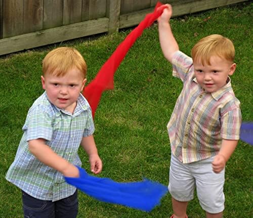 AIVIAI Juggling Scarves for Kids Play 24 Pcs Dance Music Scarfs Colorful Silk Actives Scarves Rhythm Band Scarves for Toddlers Children Movement(6 Colors) - Image 7
