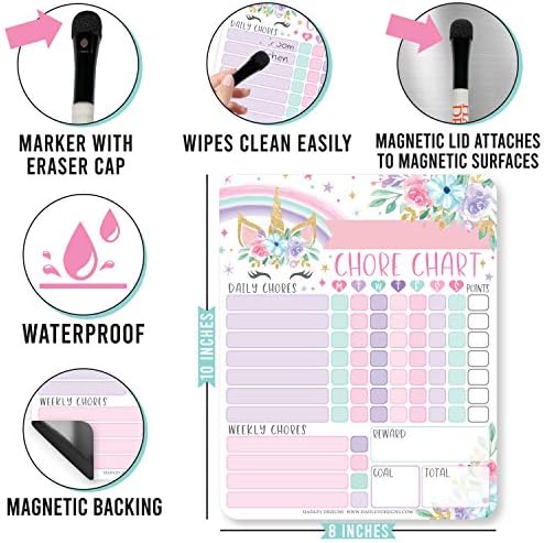 Magnetic Chore Chart for Kids Dry Erase Reward Chart for Home and Classroom - Image 5