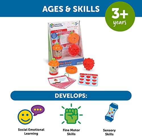 Learning Resources Smoothie Tea Break!™ Sensory Fidget Activity Set, Sensory Toys for Toddlers, Social Emotional Learning, SEL Skills, Fine Motor Skills, Ages 3+,19 Pieces - Image 5