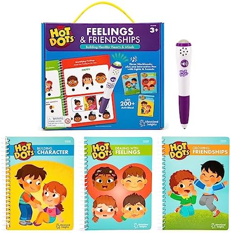 Educational Insights Hot Dots Feelings & Friendships Workbook Set by EducationalInsights