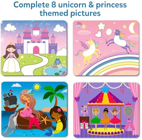 Skillmatics Dot It Sticker Art – Unicorns & Princesses, Craft Kit for Kids - Image 4
