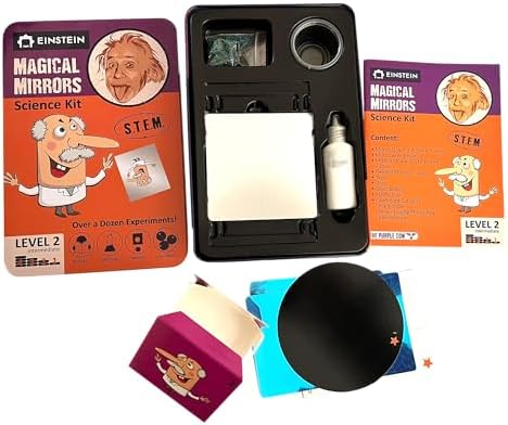 Einstein’s Magical Mirrors LAB Science Kit for Kids. STEM for Boys & Girls Aged 6 and Above. Over a Dozen of Exciting Experiments Inside. Detailed Picture Guide Included. Award Winning Science kit! - Image 2