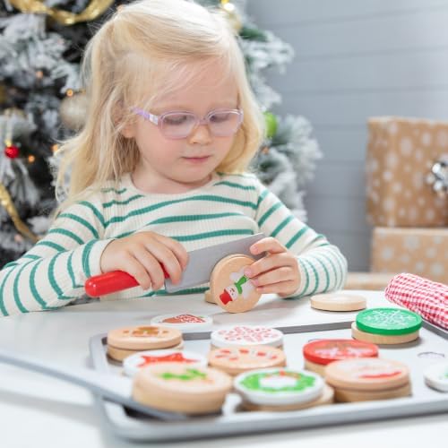 Melissa & Doug Slice and Bake Wooden Christmas Cookie Play Food Set - Image 2
