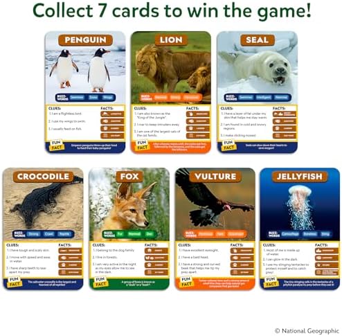 Skillmatics Guess in 10 Game – National Geographic Animals, Gift for Kids - Image 6