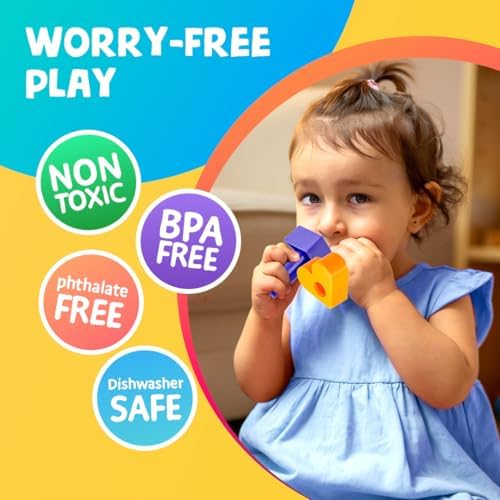 Skoolzy Peg Board Set, Montessori, 38 Pc Plastic w/Shapes, Ages 2+ - Image 6