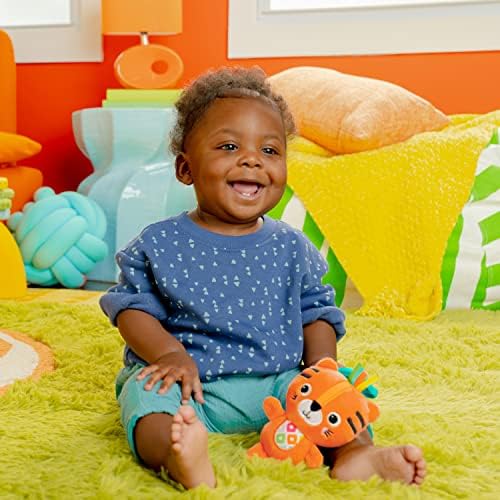 Bright Starts Jingle Joy Reach & Rattle Toy for Stroller - Tiger with Chime Sounds - Unisex, Newborn + - Image 5
