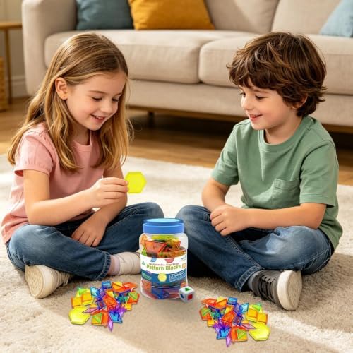 Geometric Shapes Transparent Educational Geometric Toy - Image 2