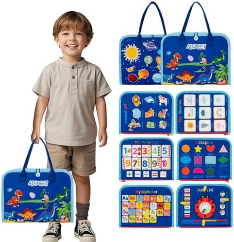 Toddler Busy Board Montessori Toys, Sensory Busy Book for 3 4 5 6Year Old - Image 2