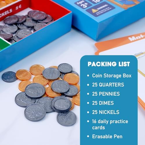 Making Change Money Game for Kids, Play Bills & Coins for Develop Math & Practical Money Skills, Counting, Math Manipulatives Homeschool & Kindergarten Supplies-Ages 3+ - Image 5