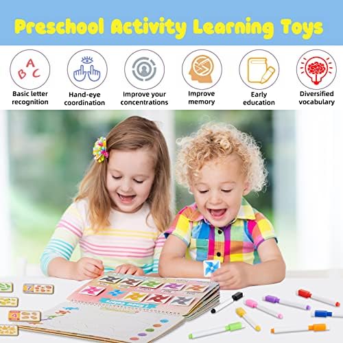 Huijing Toddler Activities Preschool Learning Busy Book - 29 Themes Binder Montessori Toys for Toddlers, Workbook Activity Autism Materials and Tracing Coloring - Image 2