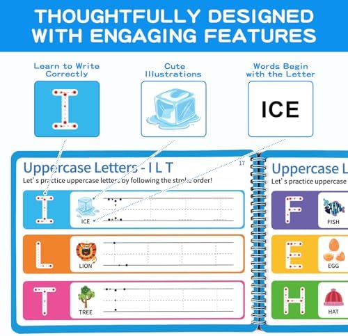 Preschool Learning Activities, Tracing Books for Kids Ages 3+, Toddler Handwriting Practice, Letter Tracing for Kids, Preschool Kindergarten Workbooks 3+, Learning Books for 3+ Years Old - Image 5