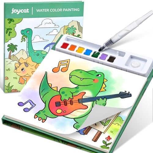 JoyCat Paint with Water Coloring Books for Toddlers (Dinosaur & Vehicle) by JOYCAT